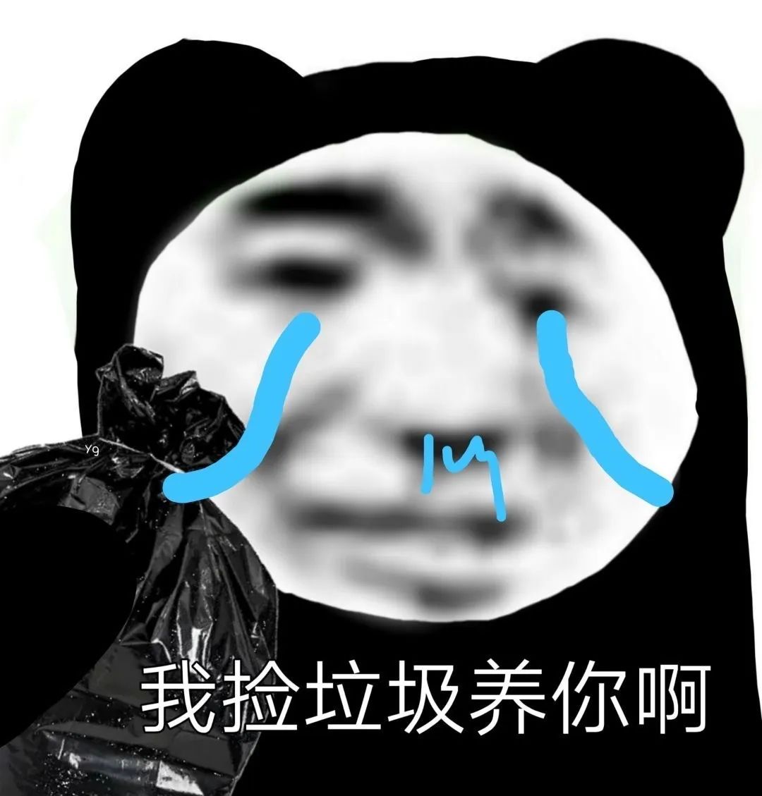 表情包我捡垃圾养你啊