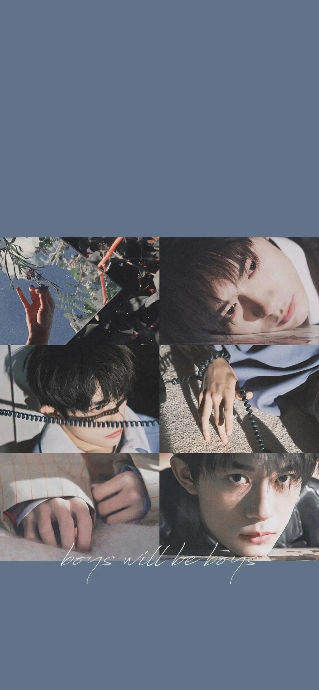 易烊千玺boys will be boys拼贴 壁纸
