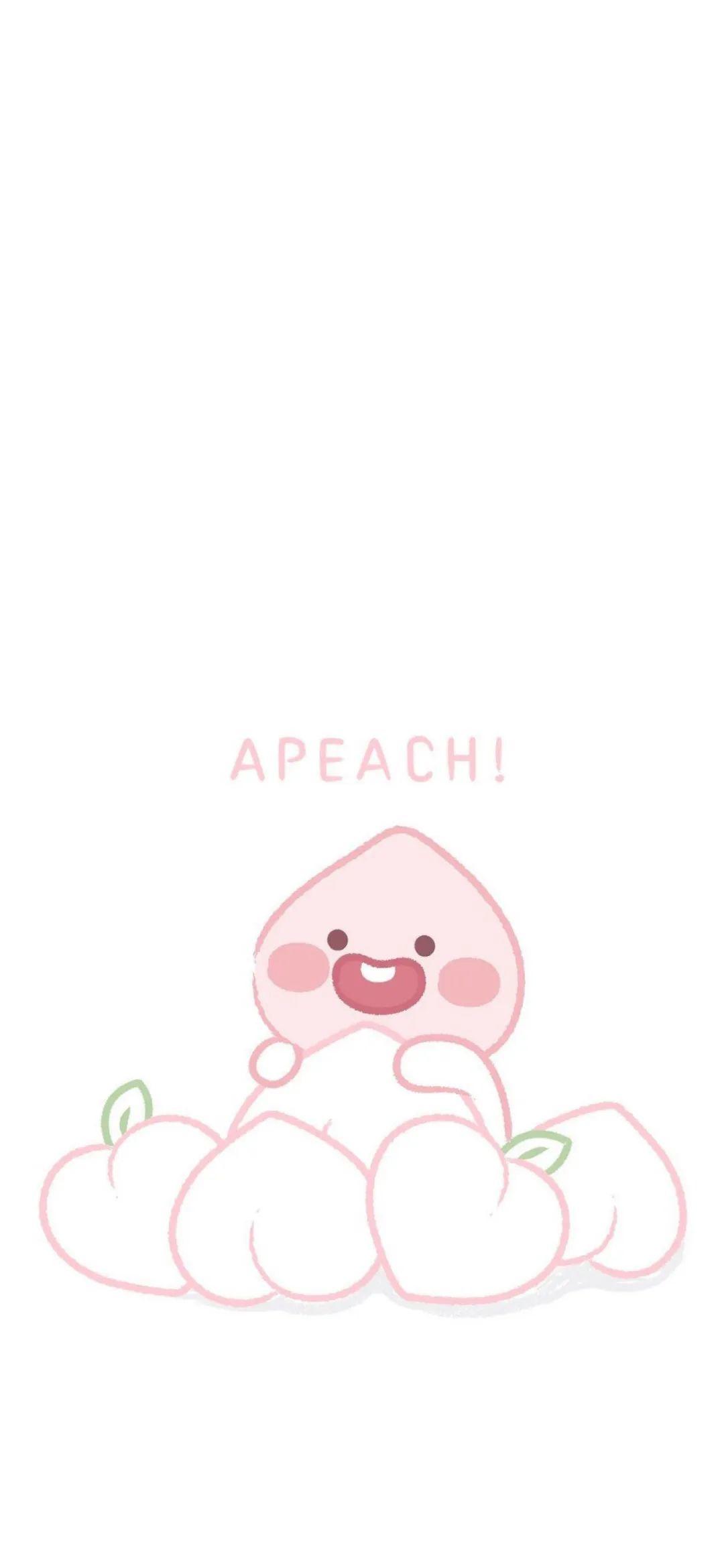 APEACH桃子宝宝可爱插画 壁纸