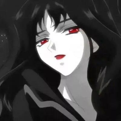 黑发红眼暗黑系动漫美少女 - 动漫头像