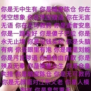 满屏文字疯狂吐槽你是啥 表情包