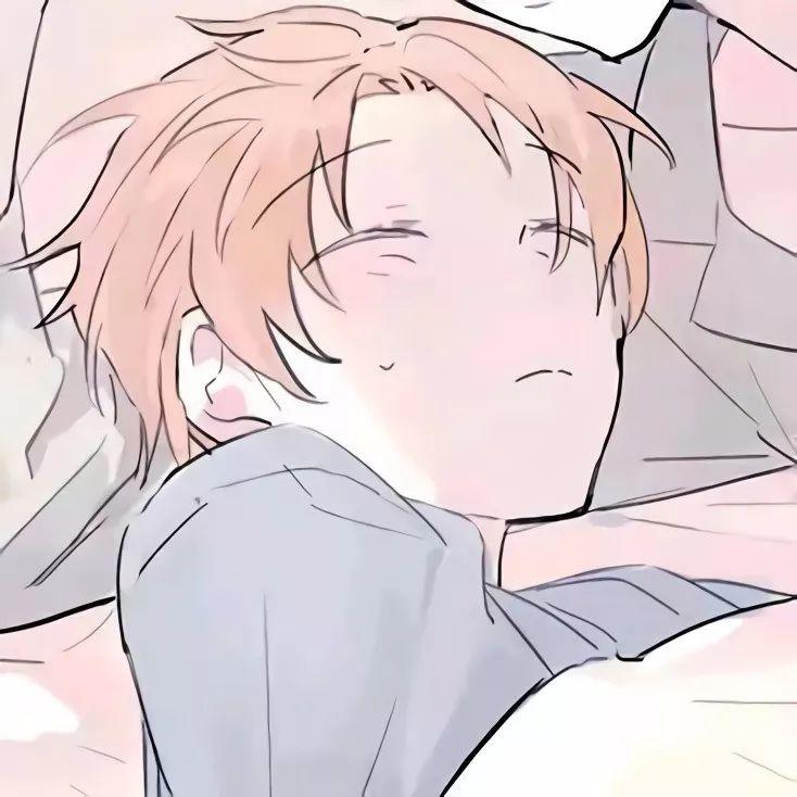 闭眼发呆的动漫少年 头像