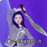 真忍不住给你一刀的明星 表情包