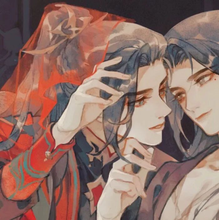 古风双男主深情对视互动 头像