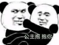 熊猫头霸道公主抱抱你 表情包